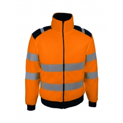 VESTE POLAIRE HAUTE VISIBILITE. POLGO. ORANGE - Vêtements