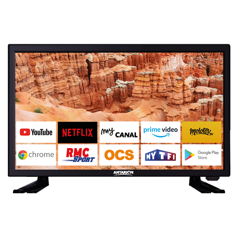 SMART TV ANTARION - TV 19" - 12/24/220V - Accueil