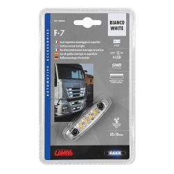Feux de gabarit à 4 leds, 9/33V - Blanc - Accueil