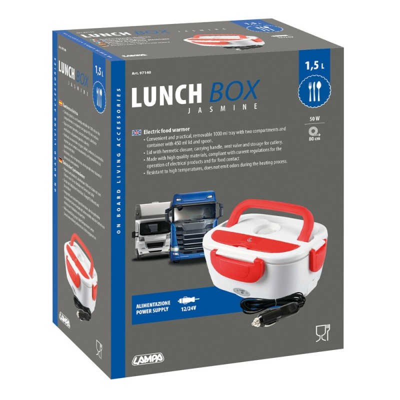Lunch-Box, gamelle chauffante électrique - 1,5 L - 12/24V - 50W - Accueil