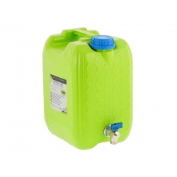 JERRICAN BIDON RÉSERVOIR D'EAU AVEC VALVE FILETÉE COURTE EN MÉTAL, 10 L - Outillage