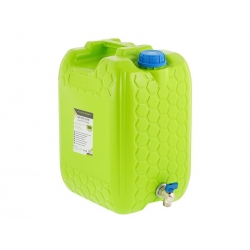 JERRICAN BIDON RÉSERVOIR D'EAU AVEC VALVE FILETÉE COURTE EN MÉTAL, 20 L - Outillage