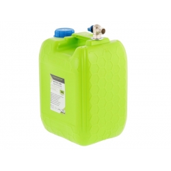 JERRICAN BIDON RÉSERVOIR D'EAU AVEC VALVE SUPÉRIEURE À FILETAGE COURT EN MÉTAL, 10 L - Outillage