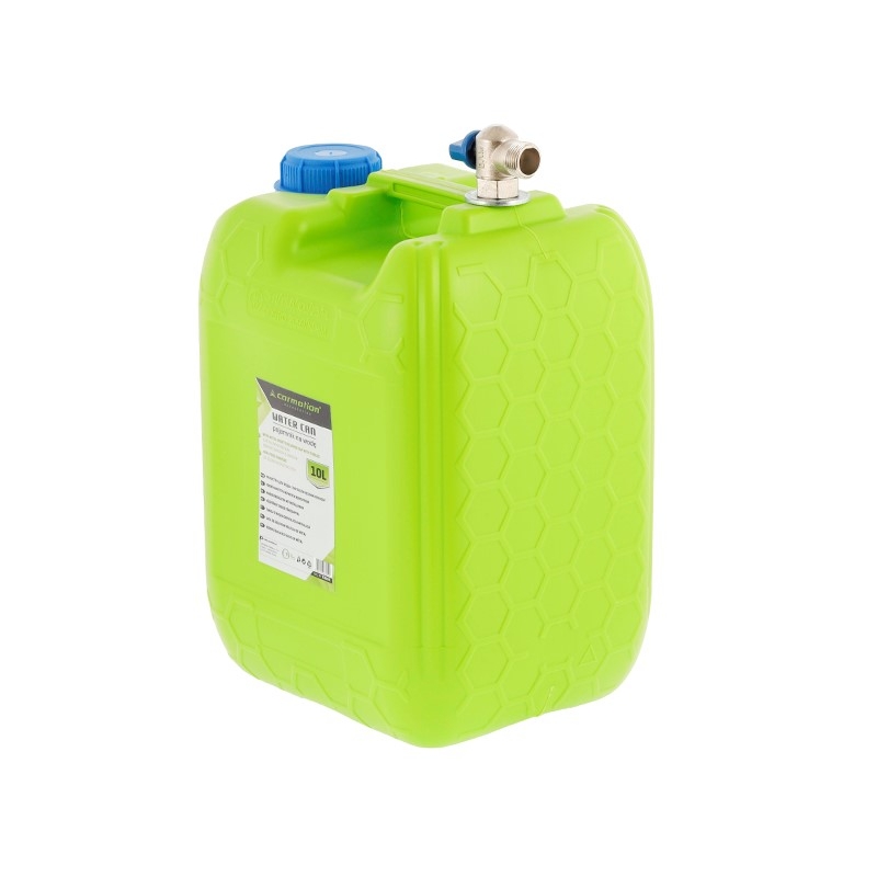 JERRICAN BIDON RÉSERVOIR D'EAU AVEC VALVE SUPÉRIEURE À FILETAGE COURT EN MÉTAL, 10 L - Outillage