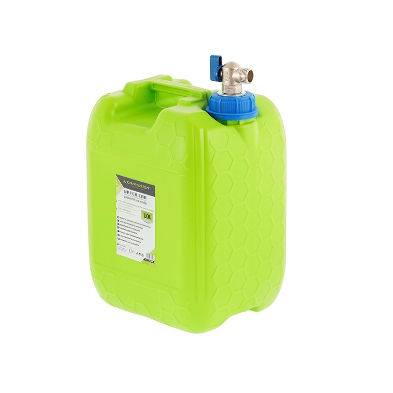 JERRICAN BIDON RÉSERVOIR D'EAU AVEC VALVE SUPÉRIEURE EN MÉTAL DANS BOUCHON FILETÉ, 10 L - Outillage