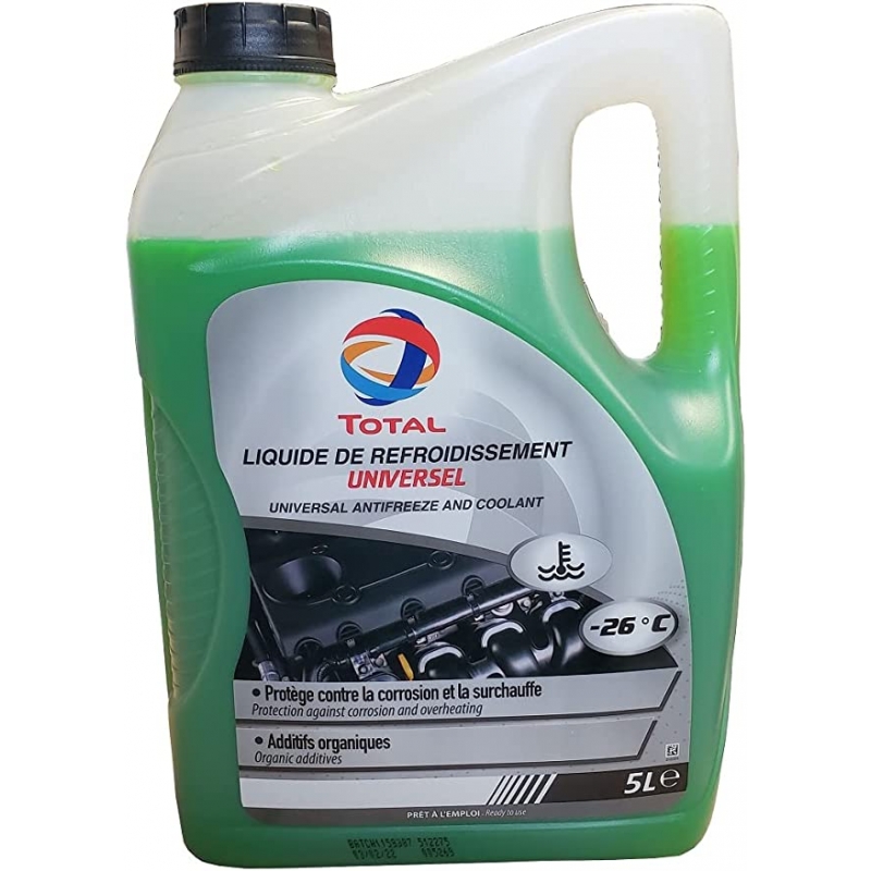 Liquide De Refroidissement Universel 25° 100 Organique Total Vert