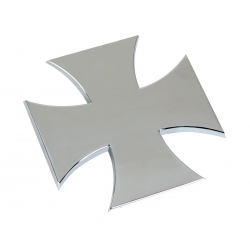 Emblème 3D croix chrome - Décoration camion
