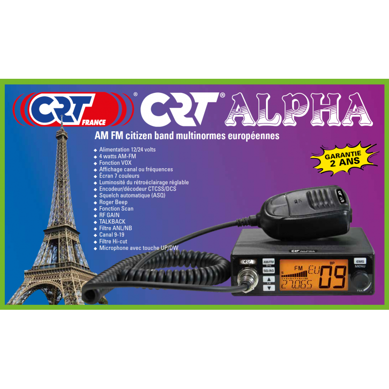 RADIO CB CRT - ALPHA - Radio CB