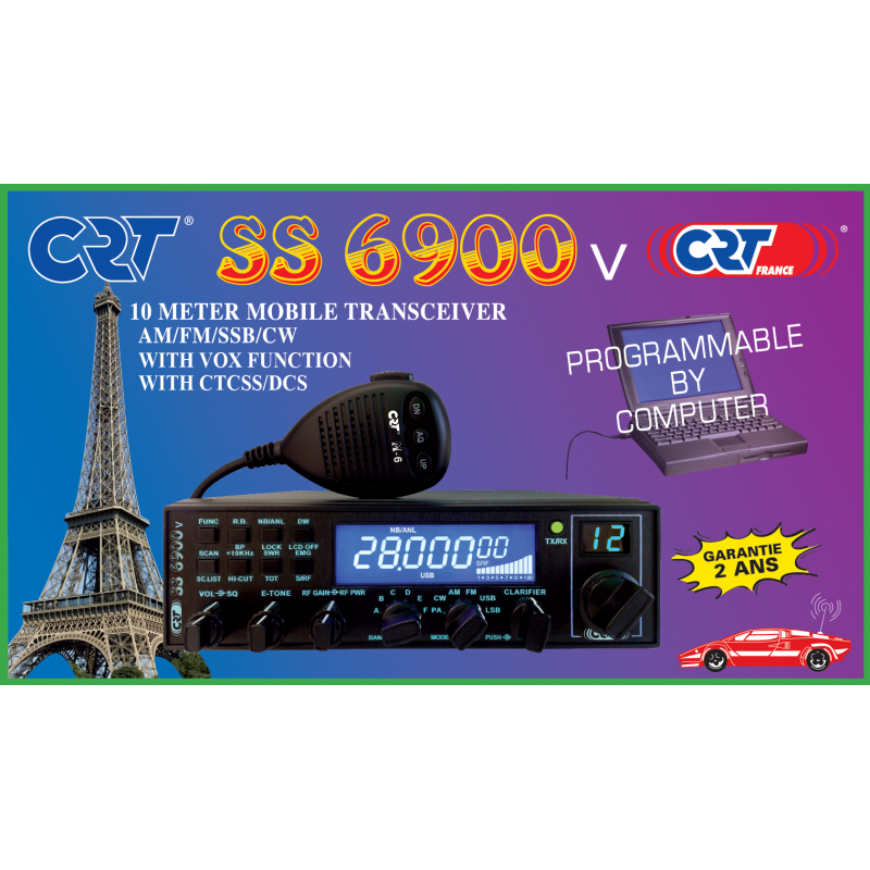 RADIO CB CRT - SS 6900 - Radio CB