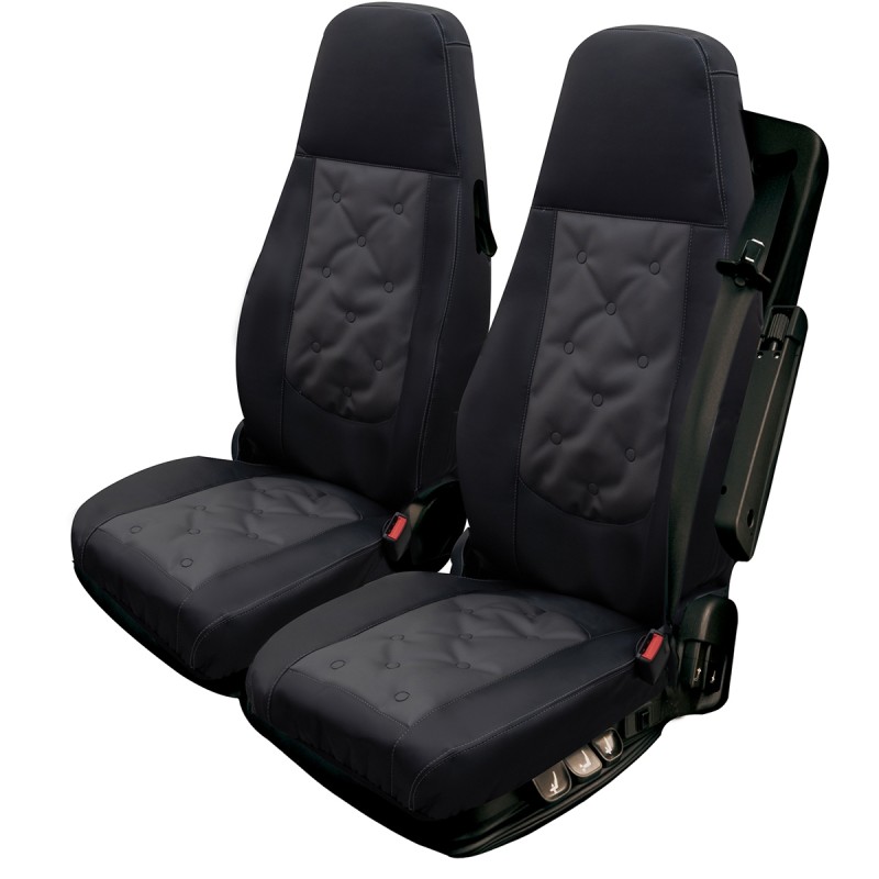 HOUSSE DE SIÈGE CAMION - OLD STYLE PROFESSIONAL - MODELE L - VOLVO FM, FMX (depuis 2013), VOLVO FH depuis 2013 - Housses sièg...