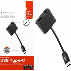 Adaptateur USB-C / Jack 3,5mm TNB - Téléphonie