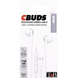 Ecouteurs intra-auriculaires TYPE C blanc C BUDS - Accueil