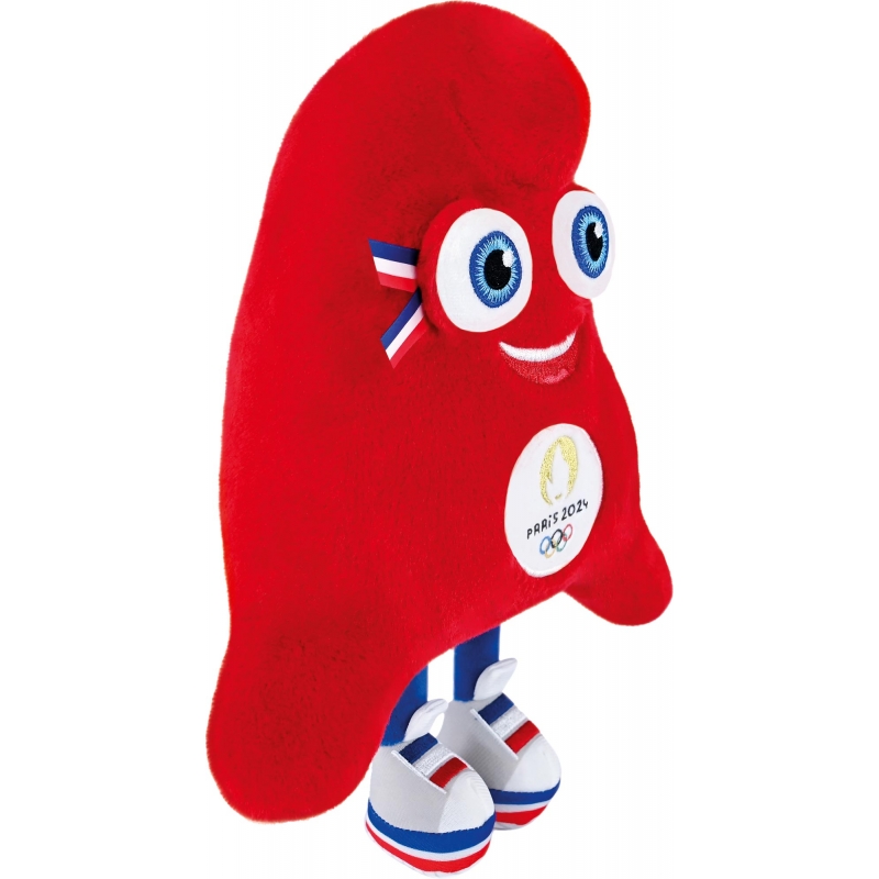Peluche mascotte 25cm JO 2024 - Décoration camion