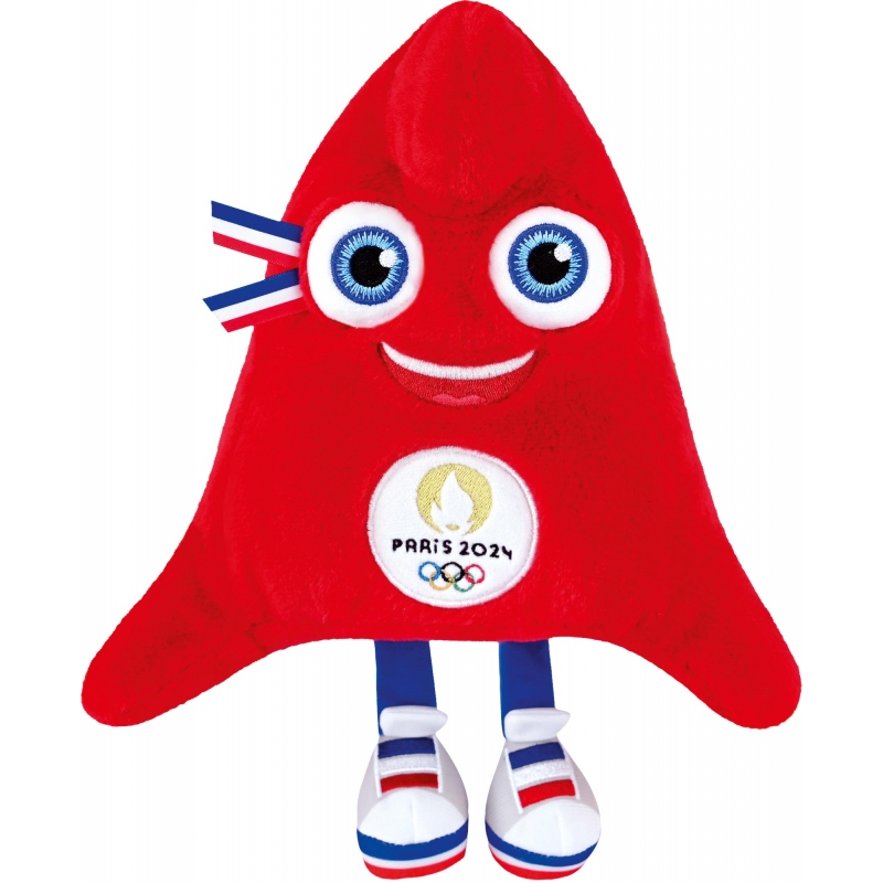 Peluche mascotte 25cm JO 2024 - Décoration camion