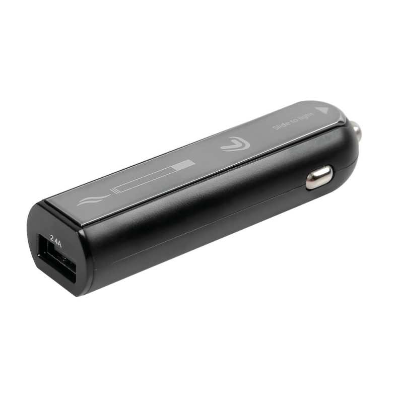 chargeur de batterie 1 port USB avec briquet électrique intégré - Fast Charge - 2100 mA - 12/24V - Accueil