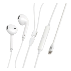 Écouteurs avec microphone et câble Apple 8 Pin - 120 cm - Blanc - Téléphonie