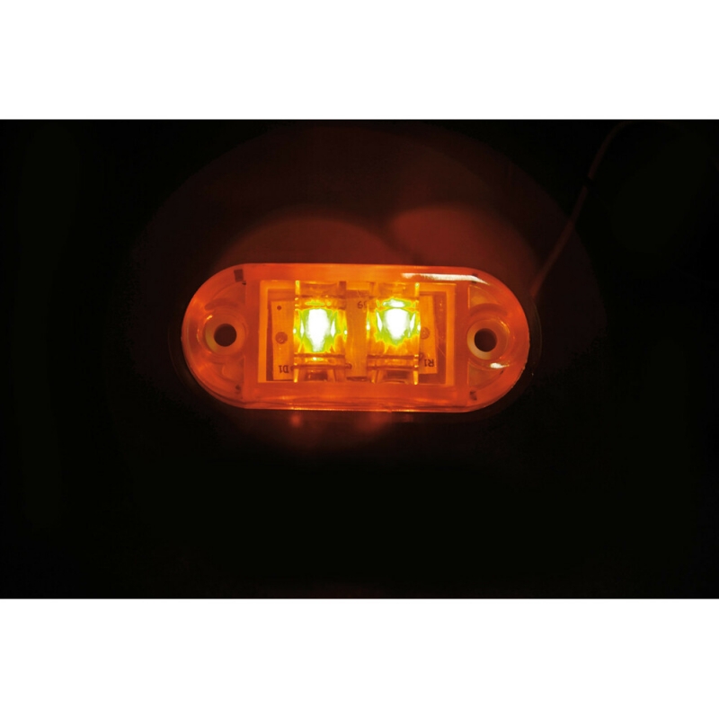 Feux de gabarit à 2 leds, 24V - Orange - Feux