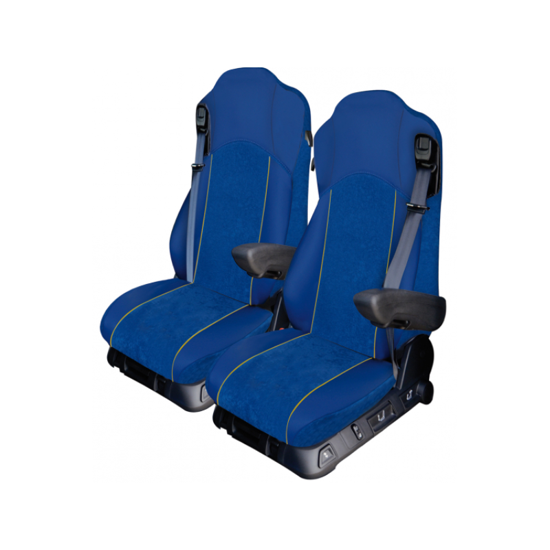 HOUSSES DE SIÈGES CAMION - EXTREME PRO MODELE K - MERCEDES ACTROS L/F à partir de 2023 avec appuie-tête haut - Extrème