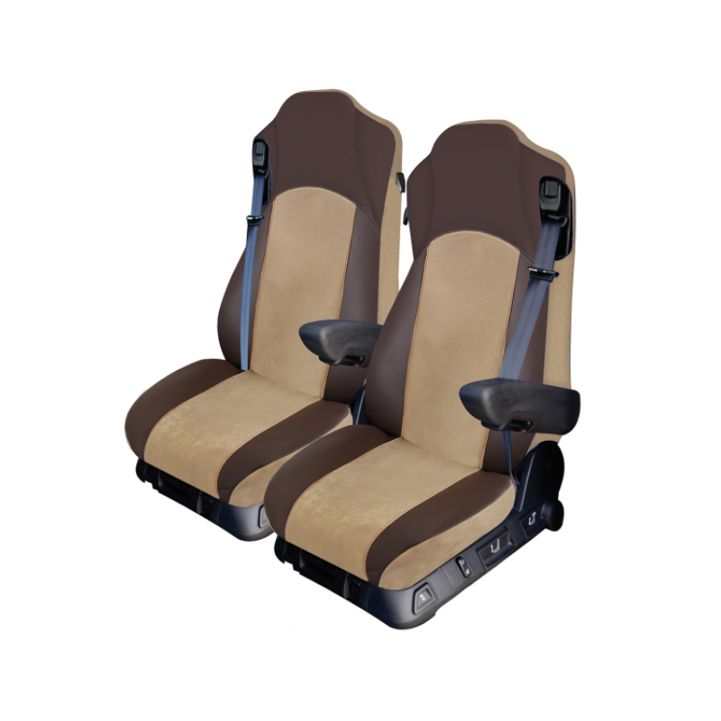 HOUSSES DE SIÈGES CAMION - EXTREME PRO MODELE K - MERCEDES ACTROS L/F à partir de 2023 avec appuie-tête haut - Extrème