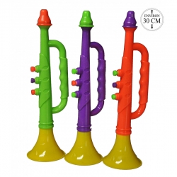 Trompette multicolore 30 cm - Jouets