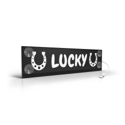 Plaque personnalisable LED USB CARBON - Plaque personnalisable