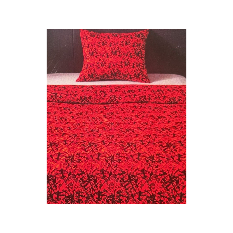 Housse de couette & Taie d'oreiller Tissu Danois Rouge - équipement chauffeur