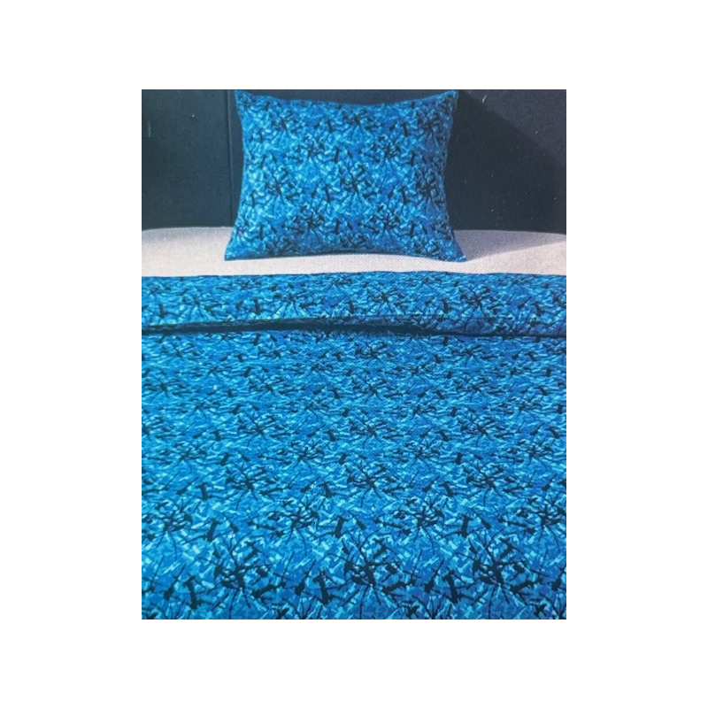 Housse de couette & Taie d'oreiller Tissu Danois Bleu - Accueil