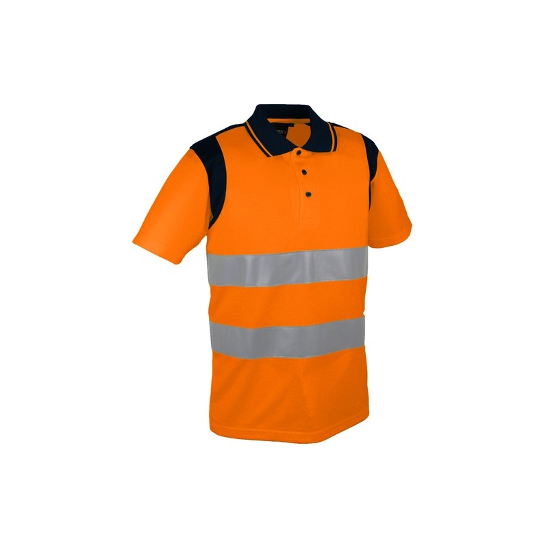 Polo Haute visibilité PAULO Orange - Haute visibilité