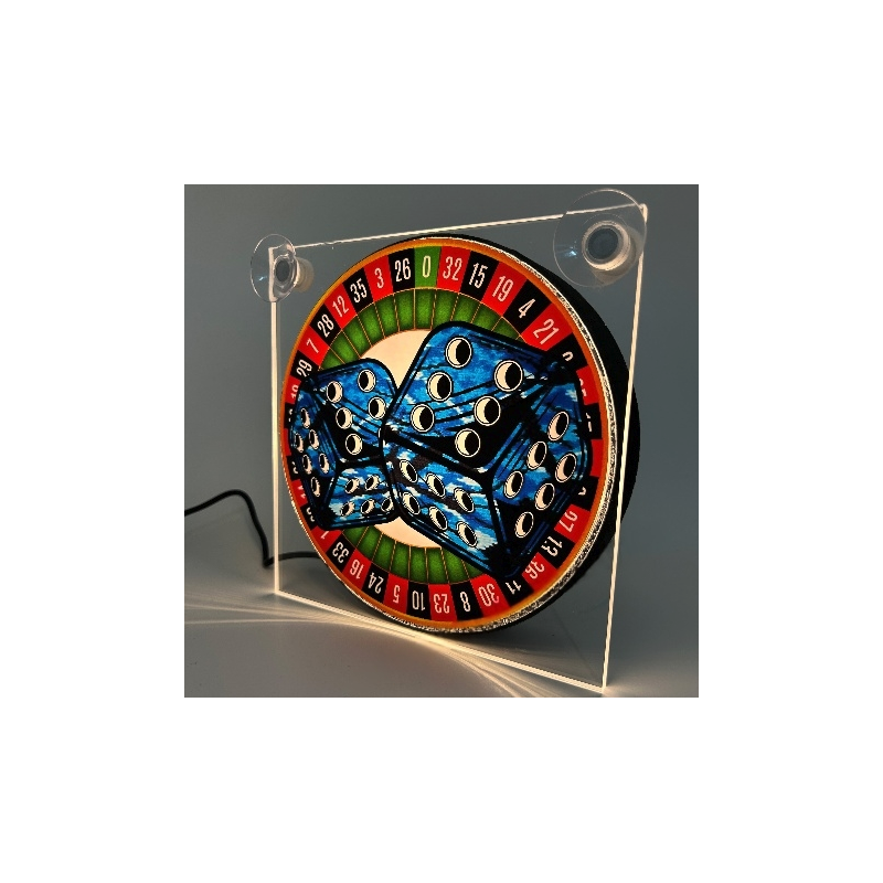 Enseigne lumineuse LED - Casino Bleu - Enseignes Lumineuses