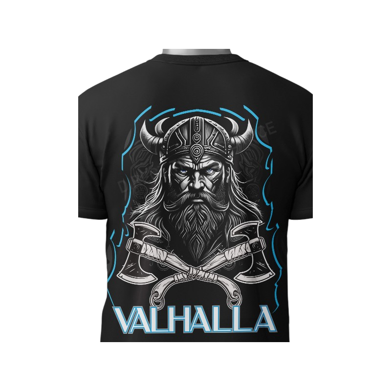 T SHIRT VALHALLA VIKING BLACK - Vêtements