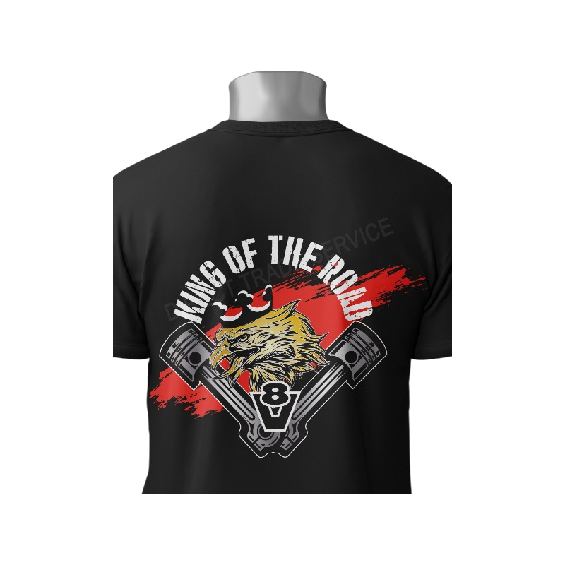 T SHIRT KING OF THE ROAD BLACK - Vêtements
