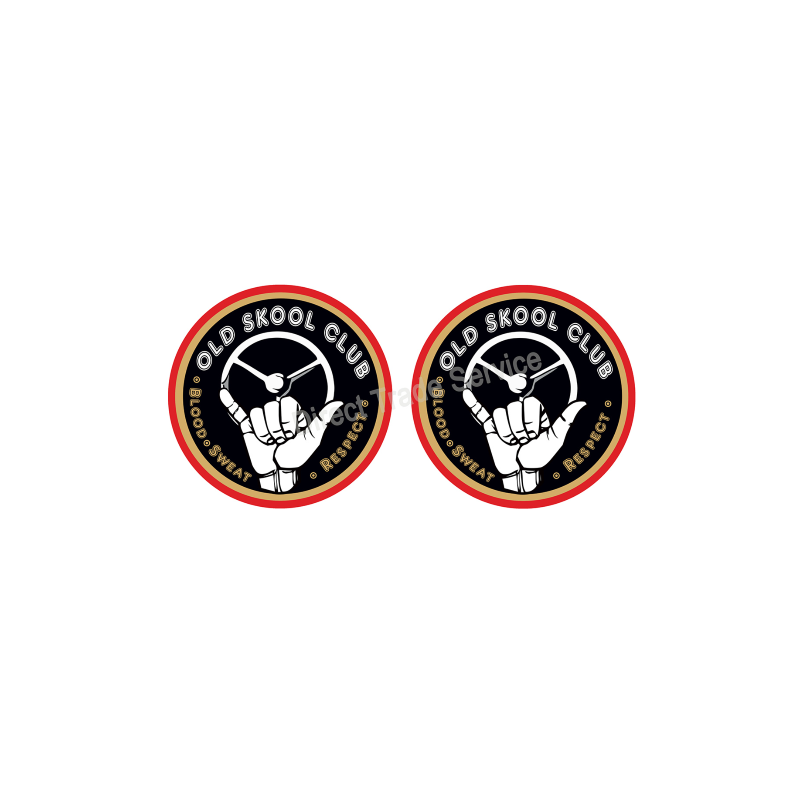 STICKER X2 OLD SKOOL CLUB 7.5CM - Accessoires
