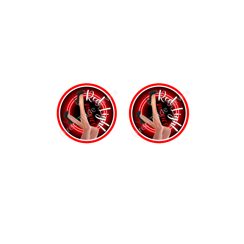 STICKER X2 RED LIGHT DISTRICT 7.5CM - Accessoires