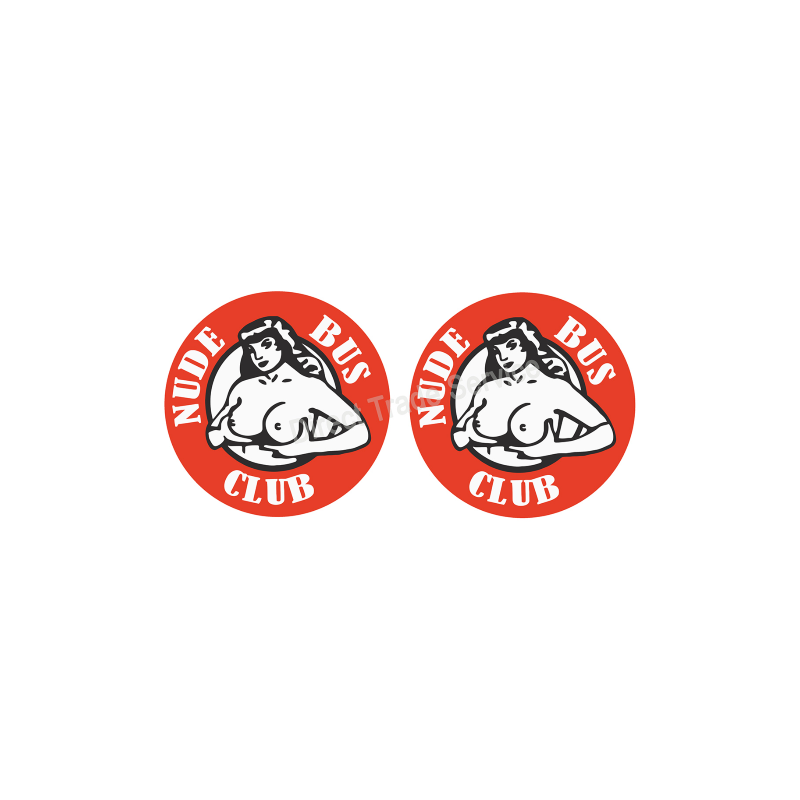 STICKER X2 NUDE BUS CLUB 7.5CM - Accessoires