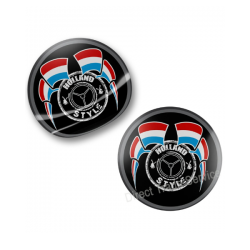 STICKER X2 HOLLAND STYLE FLAGS 7.5CM - Accessoires