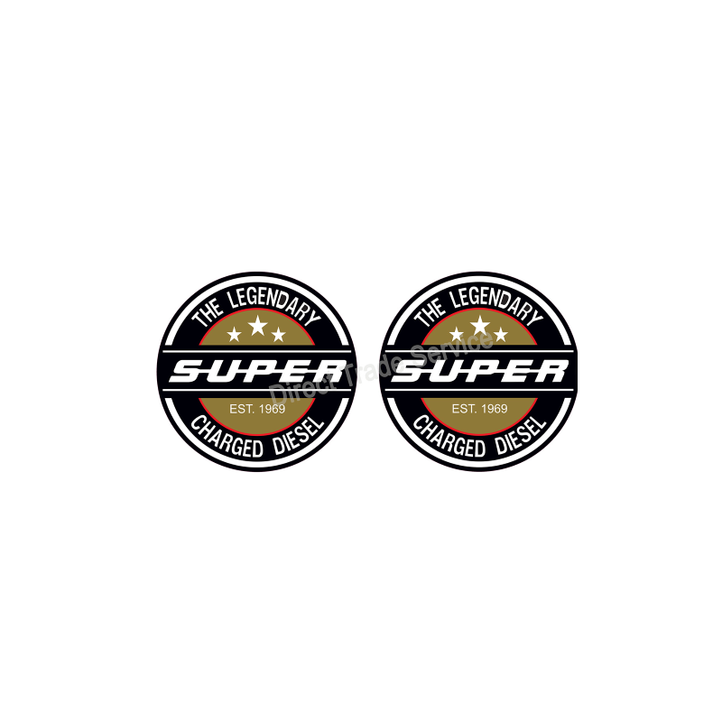 STICKER X2 LEGENDARY DIESEL GOLD 7.5CM - Accessoires