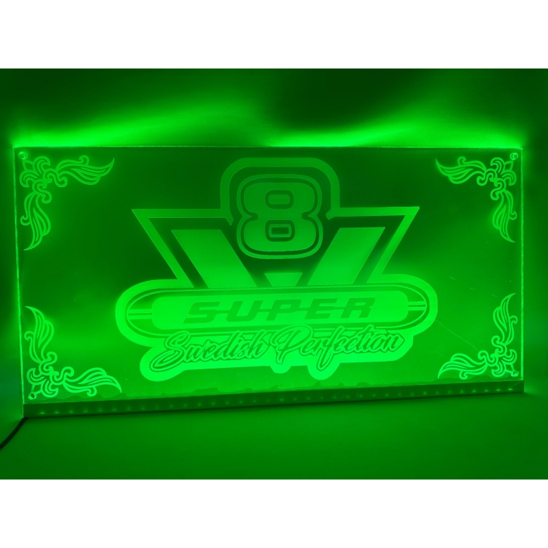 ENSEIGNE LED 60X30CM V8 SWEDISH PERFECTION - LED