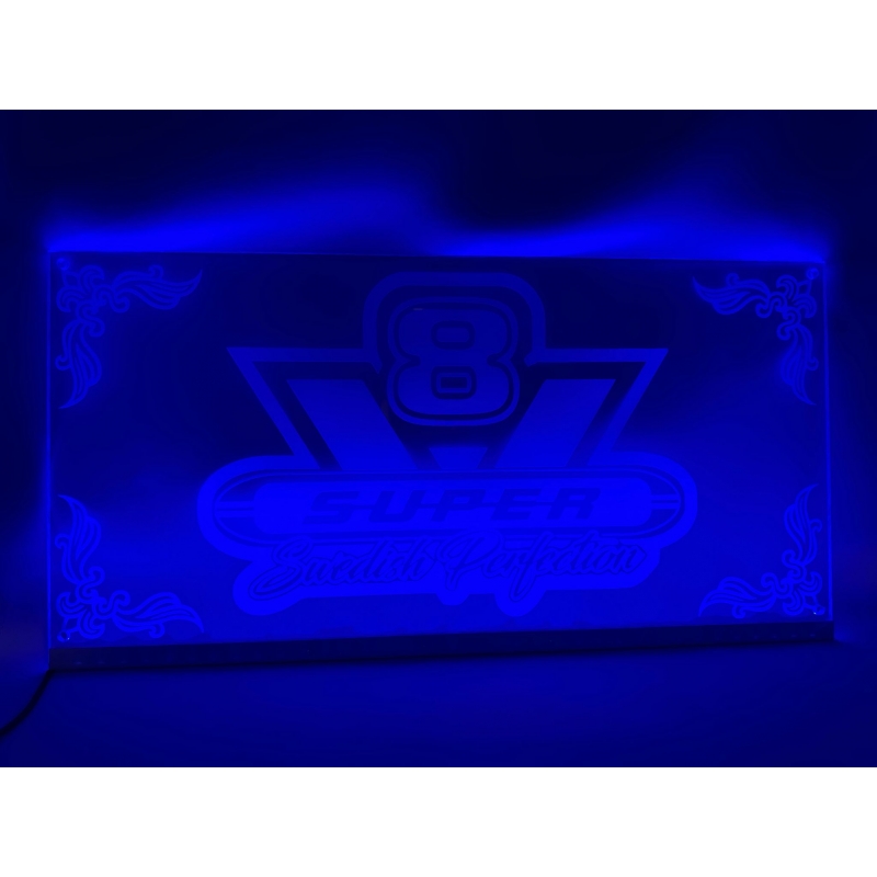ENSEIGNE LED 60X30CM V8 SWEDISH PERFECTION - LED