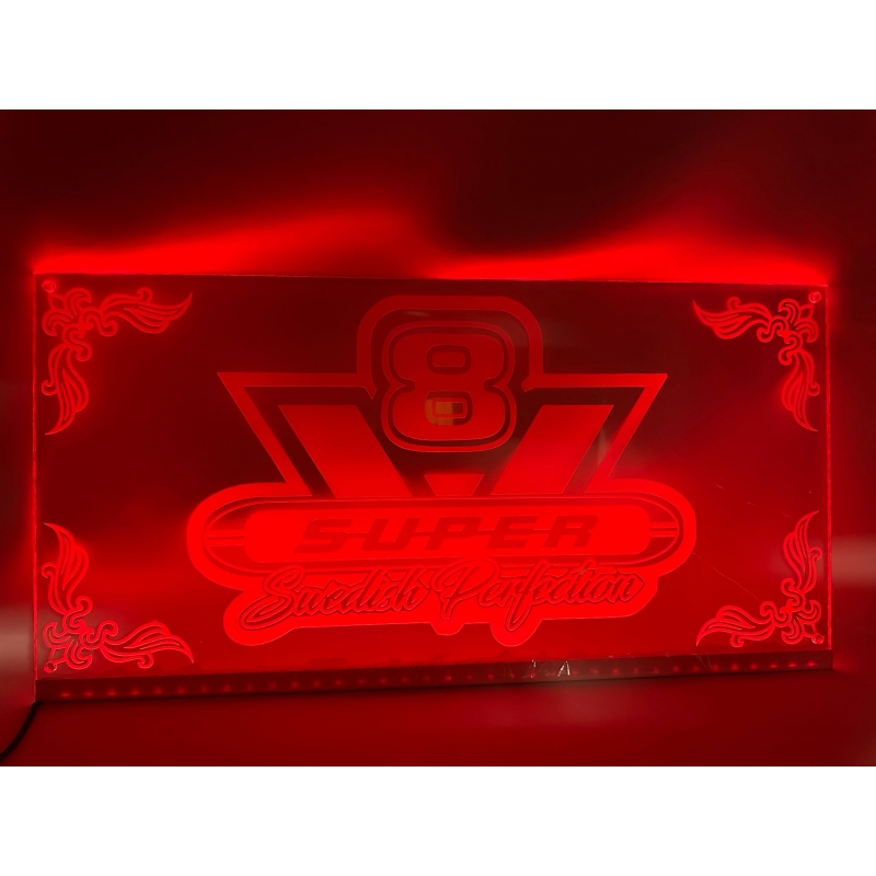 ENSEIGNE LED 60X30CM V8 SWEDISH PERFECTION - LED