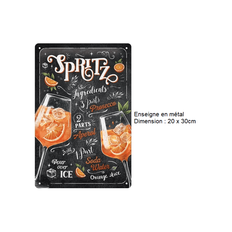 ENSEIGNE METAL 20x30CM - Accessoires