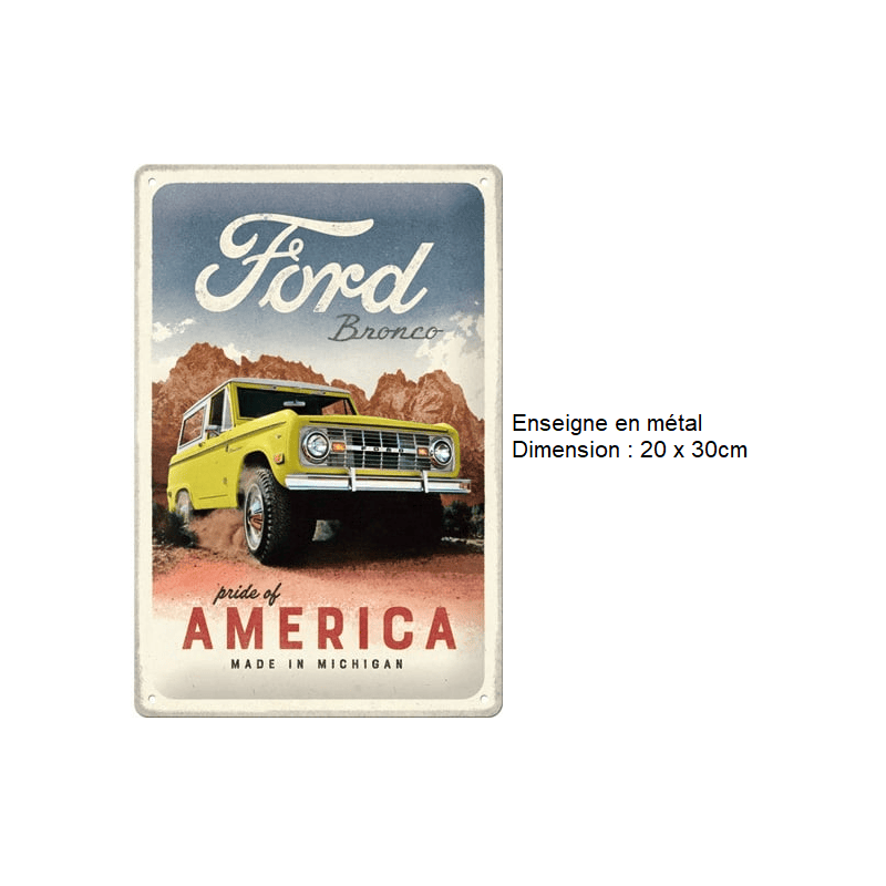 ENSEIGNE METAL 20x30CM - Accessoires