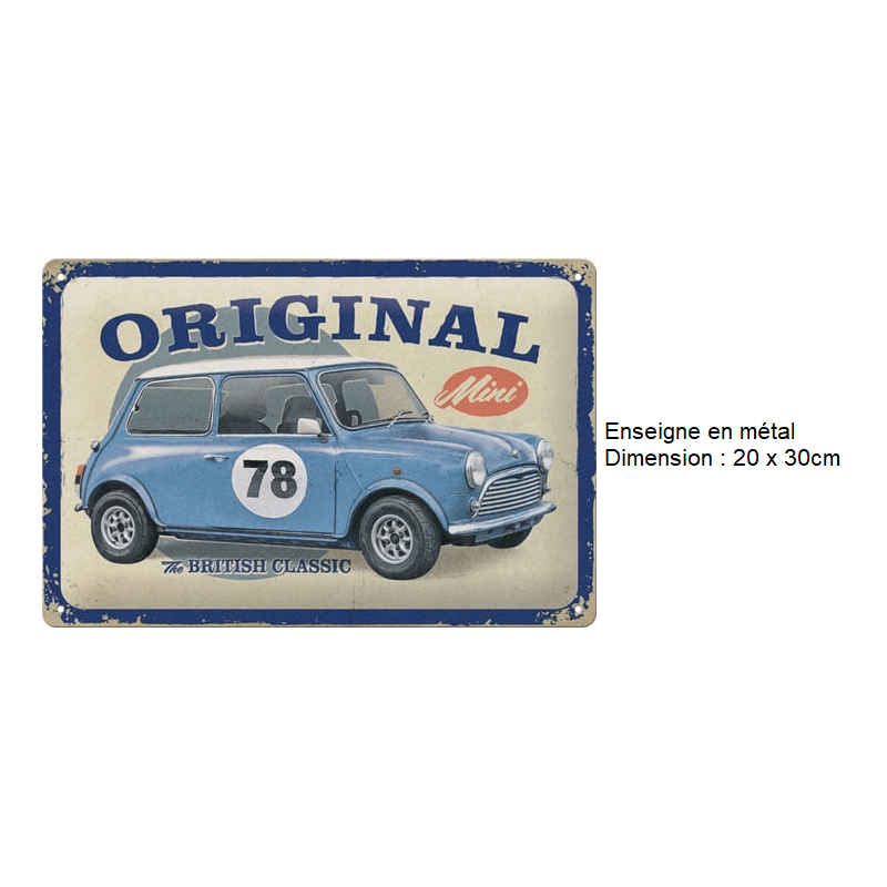 ENSEIGNE METAL 20x30CM - Accessoires