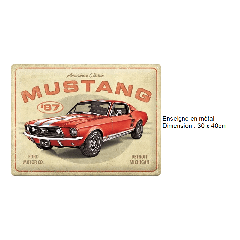 ENSEIGNE METAL 30x40CM - Accessoires