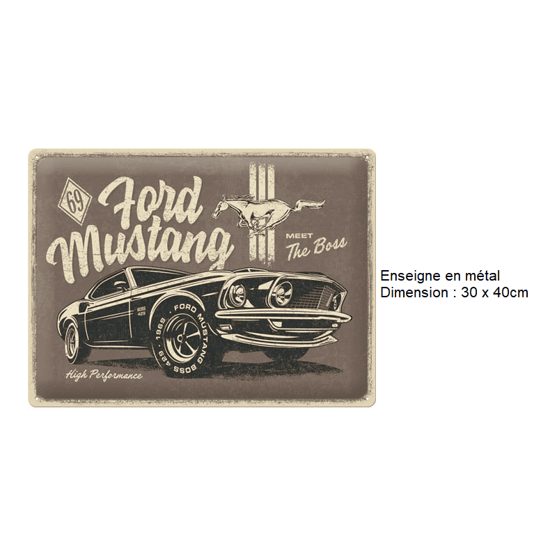 ENSEIGNE METAL 30x40CM - Accessoires