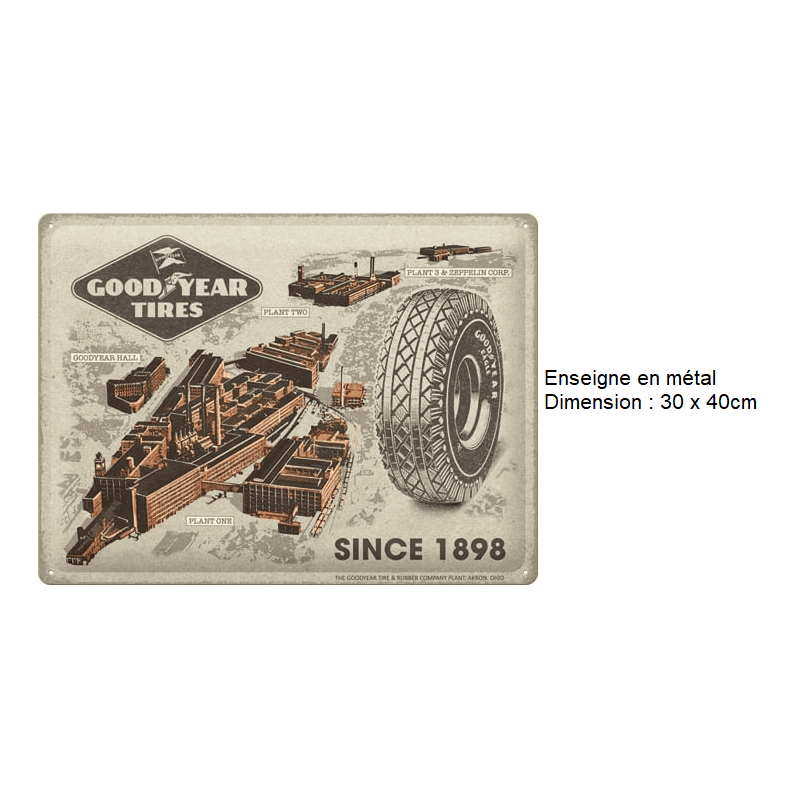 ENSEIGNE METAL 30x40CM - Accessoires