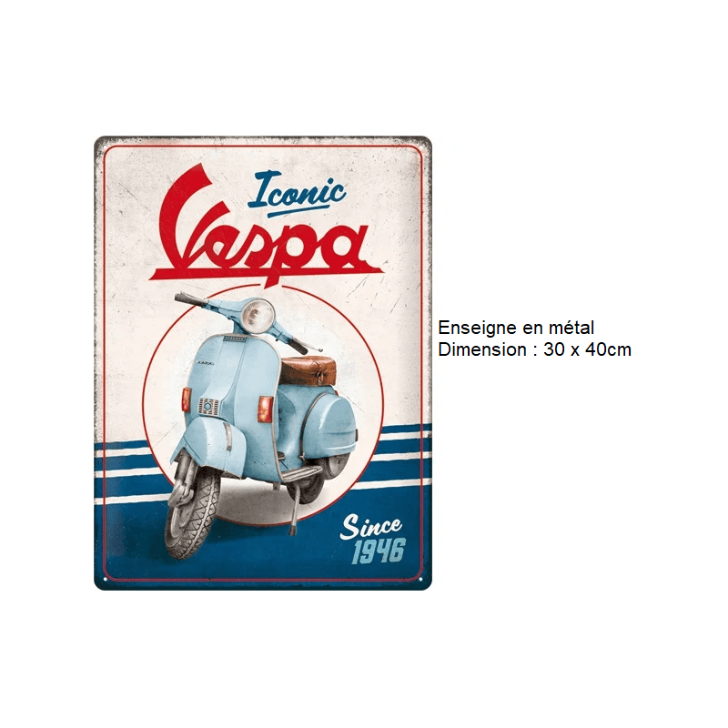 ENSEIGNE METAL 30x40CM - Accessoires