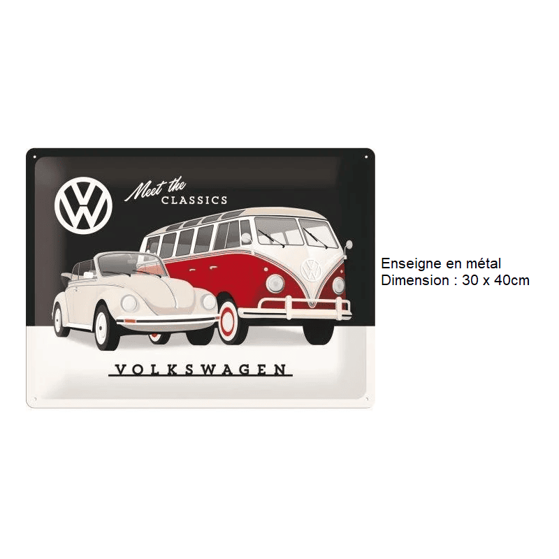 ENSEIGNE METAL 30x40CM - Accessoires