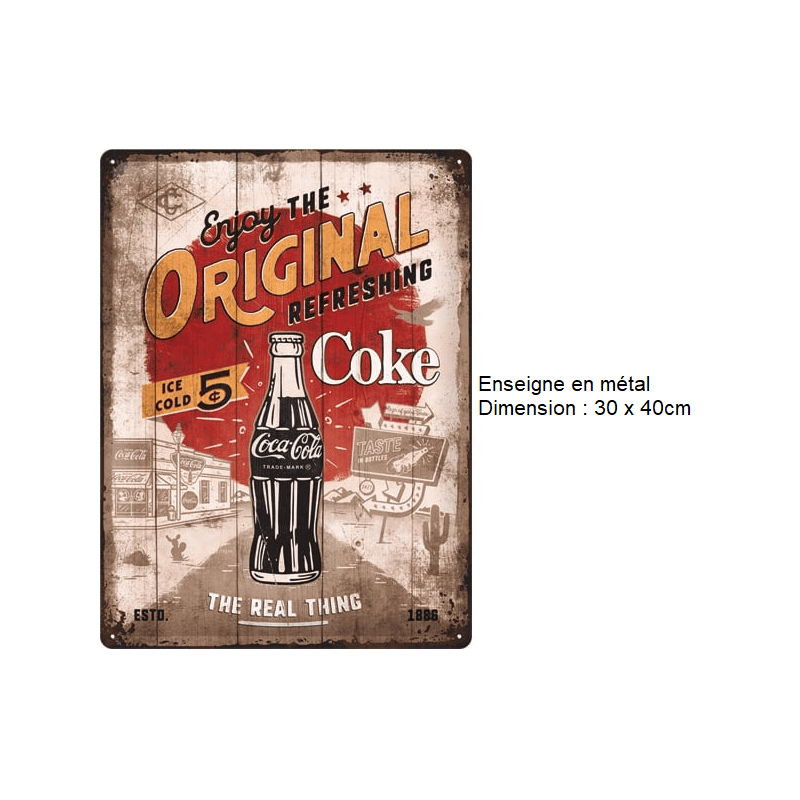 ENSEIGNE METAL 30x40CM - Accessoires
