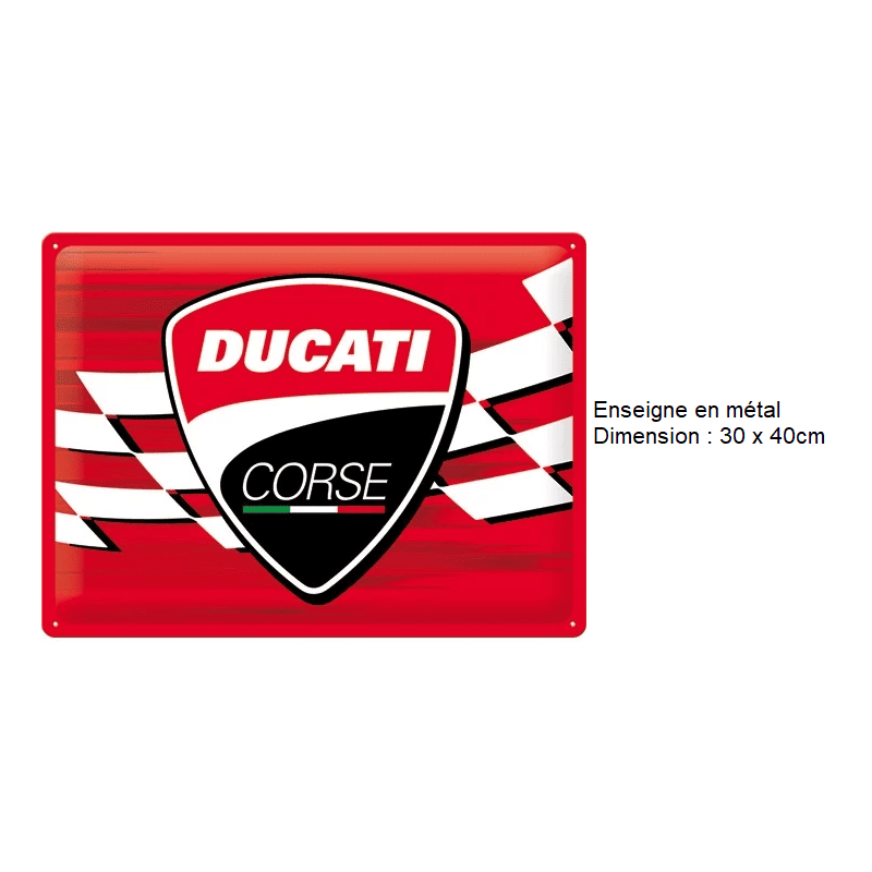 ENSEIGNE METAL 30x40CM - Accessoires