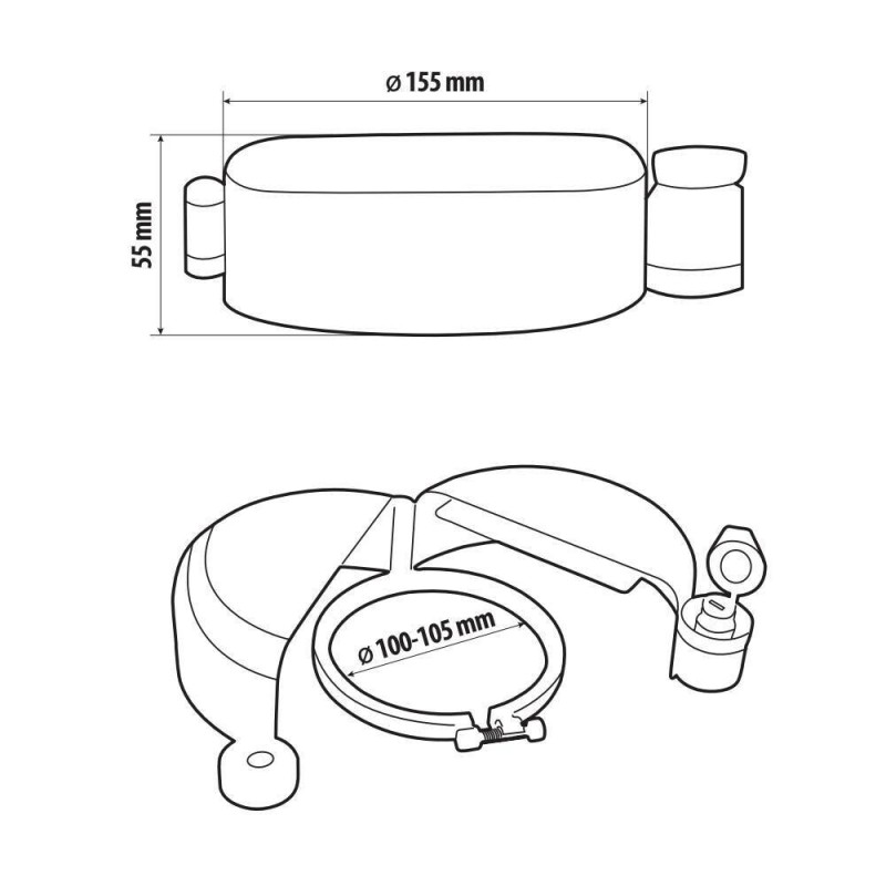 ANTIVOL CARBURANT EVO 2 80mm - bouchon réservoir